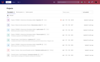 Gestion de développement Gitlab